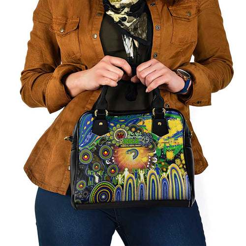 NAIDOC Week 2025 Eels Rugby Shoulder Handbag Aboriginal Dot Painting