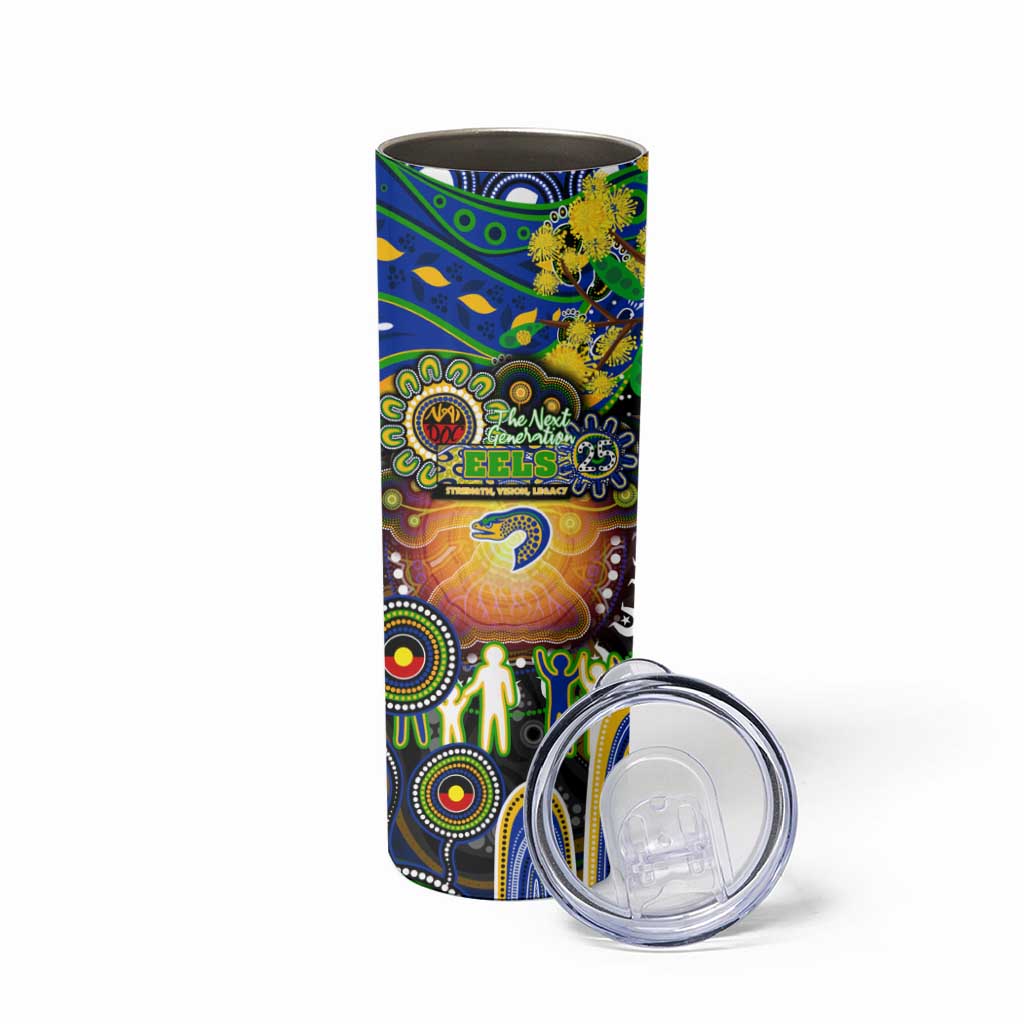 NAIDOC Week 2025 Eels Rugby Skinny Tumbler Aboriginal Dot Painting