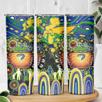 NAIDOC Week 2025 Eels Rugby Skinny Tumbler Aboriginal Dot Painting
