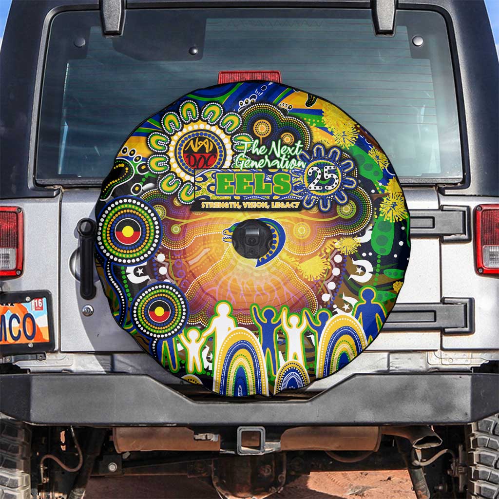 NAIDOC Week 2025 Eels Rugby Spare Tire Cover Aboriginal Dot Painting