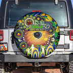 NAIDOC Week 2025 Eels Rugby Spare Tire Cover Aboriginal Dot Painting