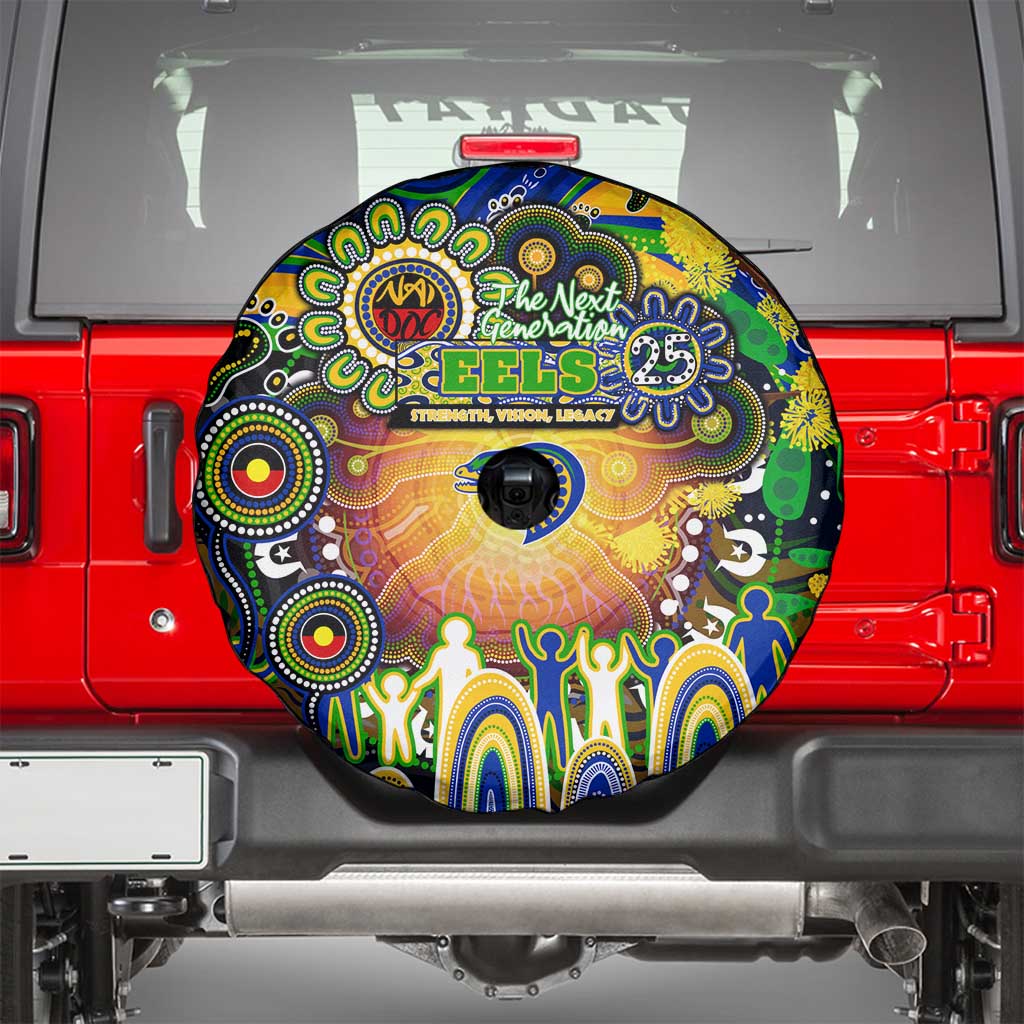 NAIDOC Week 2025 Eels Rugby Spare Tire Cover Aboriginal Dot Painting