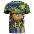 Personalised NAIDOC Week 2025 Eels Rugby T Shirt Aboriginal Dot Painting