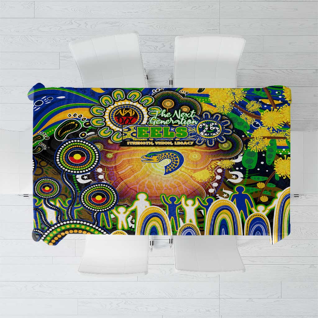 NAIDOC Week 2025 Eels Rugby Tablecloth Aboriginal Dot Painting