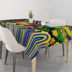 NAIDOC Week 2025 Eels Rugby Tablecloth Aboriginal Dot Painting