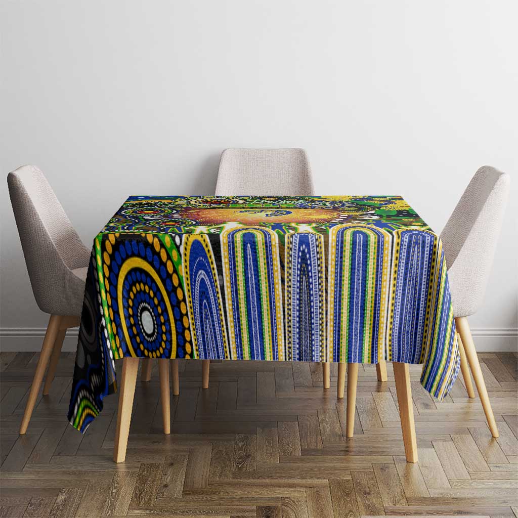 NAIDOC Week 2025 Eels Rugby Tablecloth Aboriginal Dot Painting