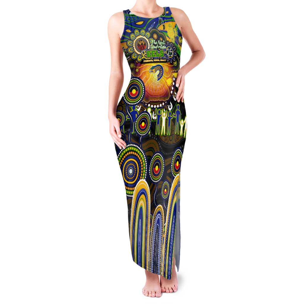 Personalised NAIDOC Week 2025 Eels Rugby Tank Maxi Dress Aboriginal Dot Painting