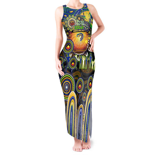 Personalised NAIDOC Week 2025 Eels Rugby Tank Maxi Dress Aboriginal Dot Painting