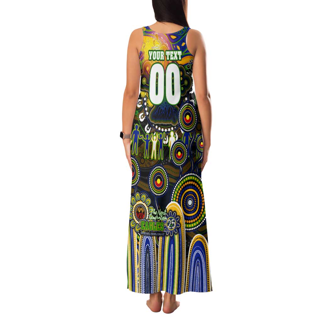 Personalised NAIDOC Week 2025 Eels Rugby Tank Maxi Dress Aboriginal Dot Painting