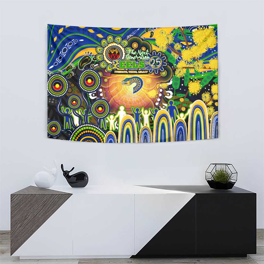 NAIDOC Week 2025 Eels Rugby Tapestry Aboriginal Dot Painting