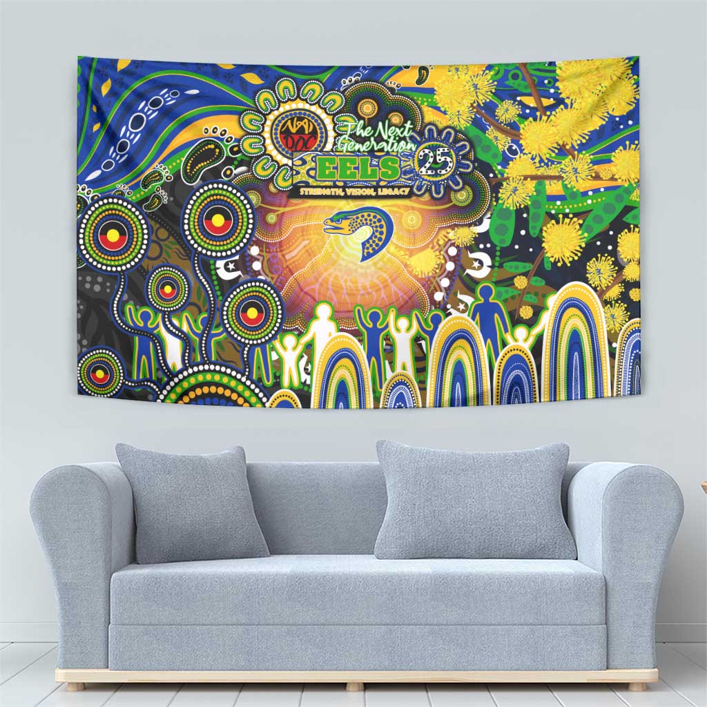 NAIDOC Week 2025 Eels Rugby Tapestry Aboriginal Dot Painting