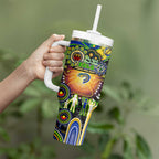 NAIDOC Week 2025 Eels Rugby Tumbler With Handle Aboriginal Dot Painting