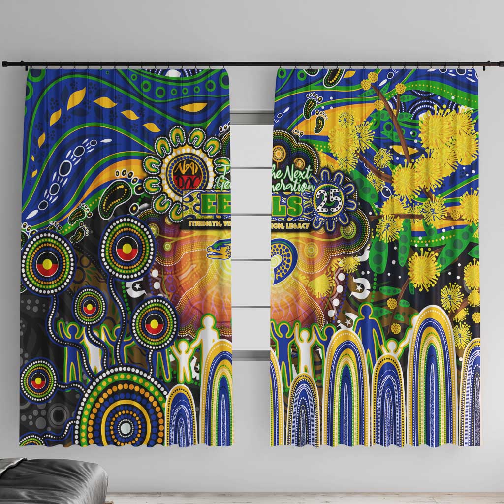 NAIDOC Week 2025 Eels Rugby Window Curtain Aboriginal Dot Painting