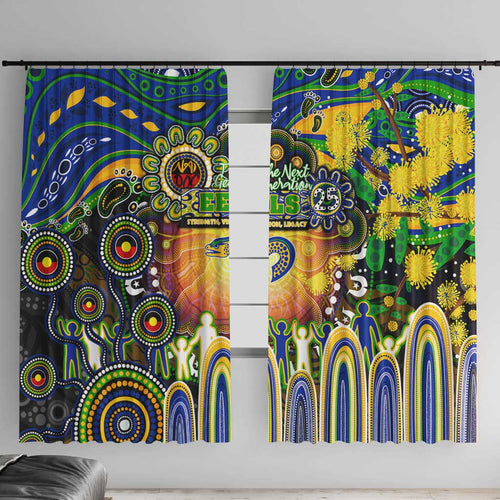 NAIDOC Week 2025 Eels Rugby Window Curtain Aboriginal Dot Painting