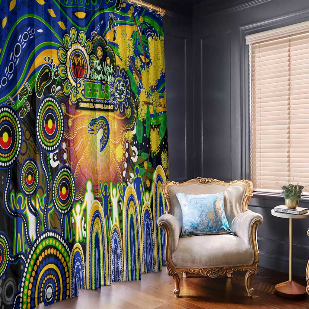 NAIDOC Week 2025 Eels Rugby Window Curtain Aboriginal Dot Painting