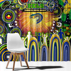 NAIDOC Week 2025 Eels Rugby Window Curtain Aboriginal Dot Painting