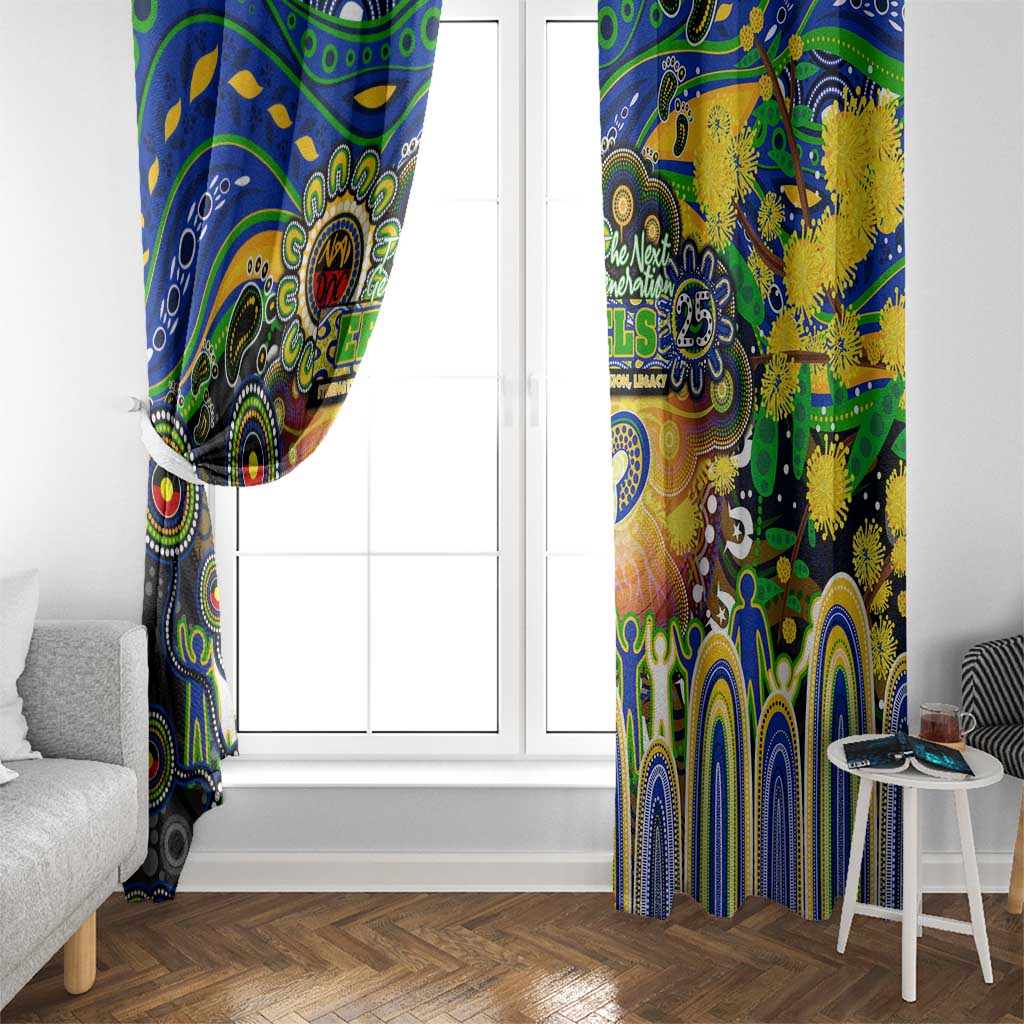 NAIDOC Week 2025 Eels Rugby Window Curtain Aboriginal Dot Painting