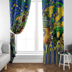 NAIDOC Week 2025 Eels Rugby Window Curtain Aboriginal Dot Painting