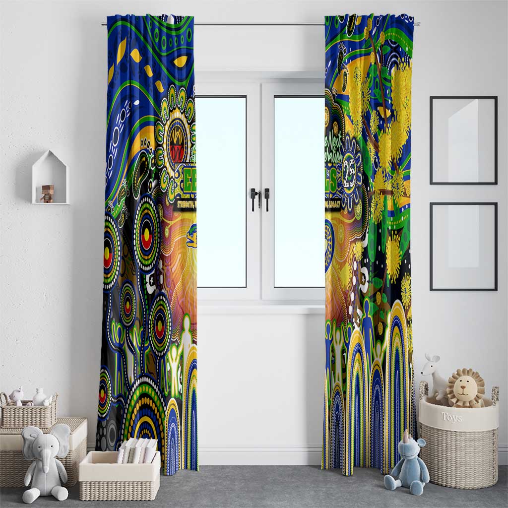 NAIDOC Week 2025 Eels Rugby Window Curtain Aboriginal Dot Painting