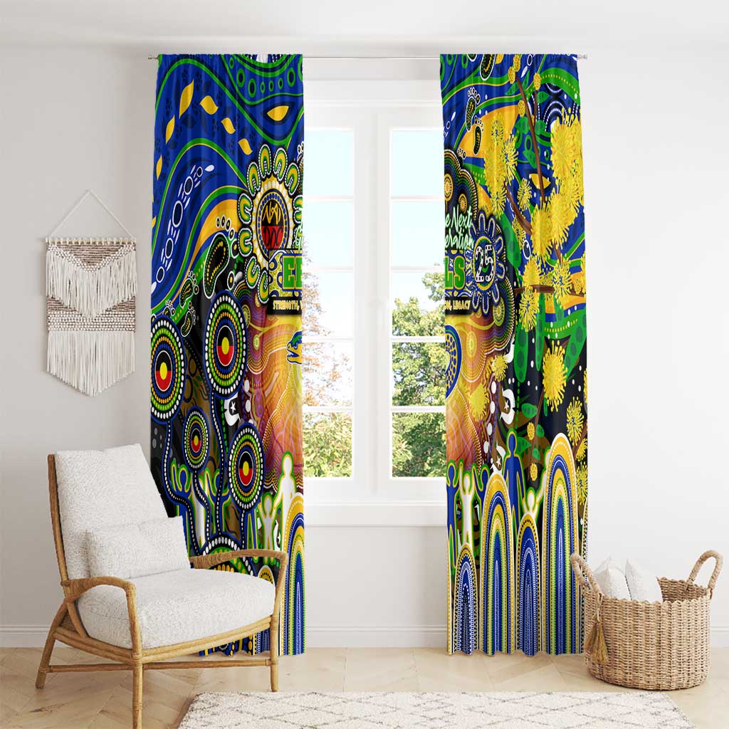 NAIDOC Week 2025 Eels Rugby Window Curtain Aboriginal Dot Painting