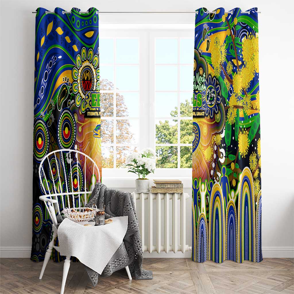NAIDOC Week 2025 Eels Rugby Window Curtain Aboriginal Dot Painting