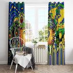NAIDOC Week 2025 Eels Rugby Window Curtain Aboriginal Dot Painting