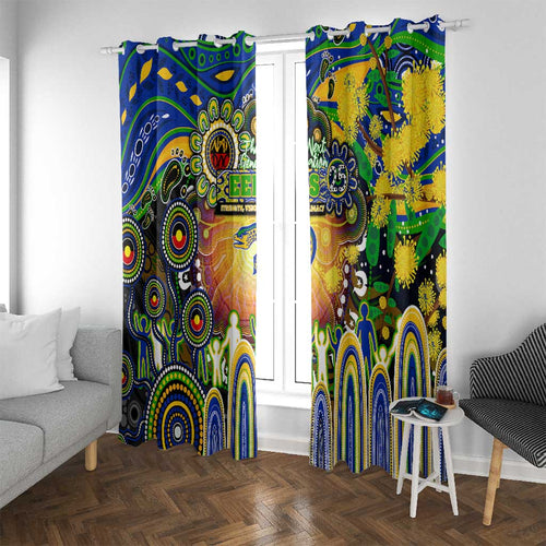 NAIDOC Week 2025 Eels Rugby Window Curtain Aboriginal Dot Painting