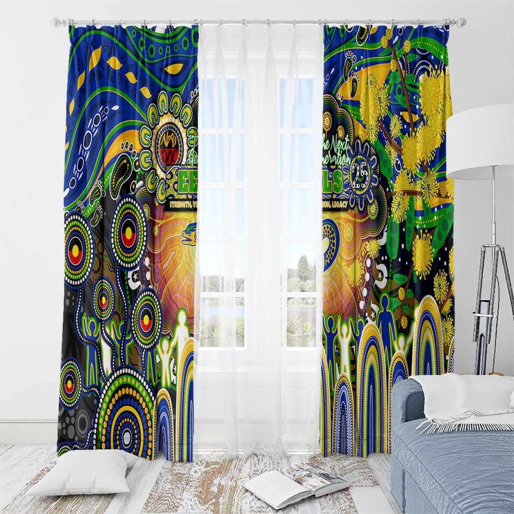 NAIDOC Week 2025 Eels Rugby Window Curtain Aboriginal Dot Painting