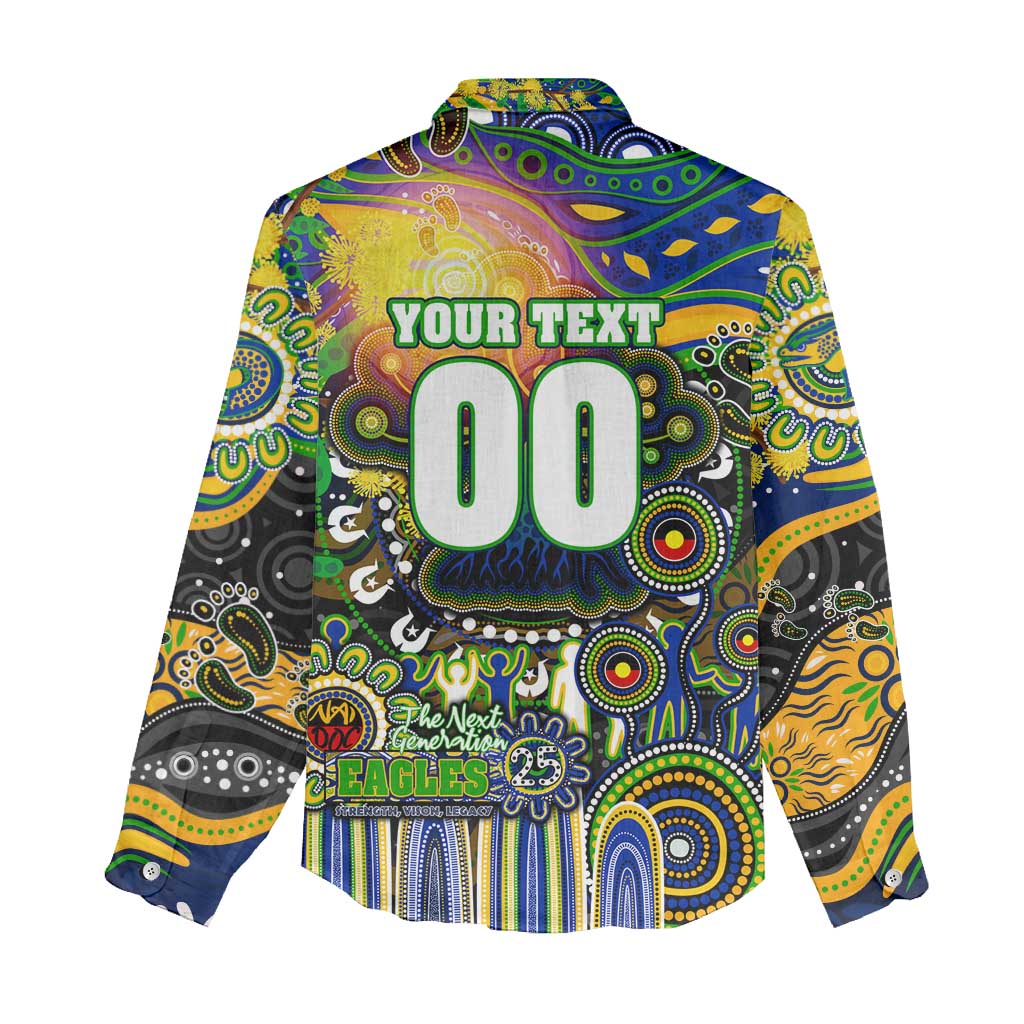 Personalised NAIDOC Week 2025 Eels Rugby Women Casual Shirt Aboriginal Dot Painting