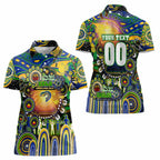 Personalised NAIDOC Week 2025 Eels Rugby Women Polo Shirt Aboriginal Dot Painting