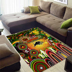 NAIDOC Week 2025 Panthers Rugby Area Rug Aboriginal Dot Painting
