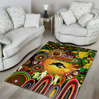 NAIDOC Week 2025 Panthers Rugby Area Rug Aboriginal Dot Painting