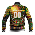 Personalised NAIDOC Week 2025 Panthers Rugby Baseball Jacket Aboriginal Dot Painting