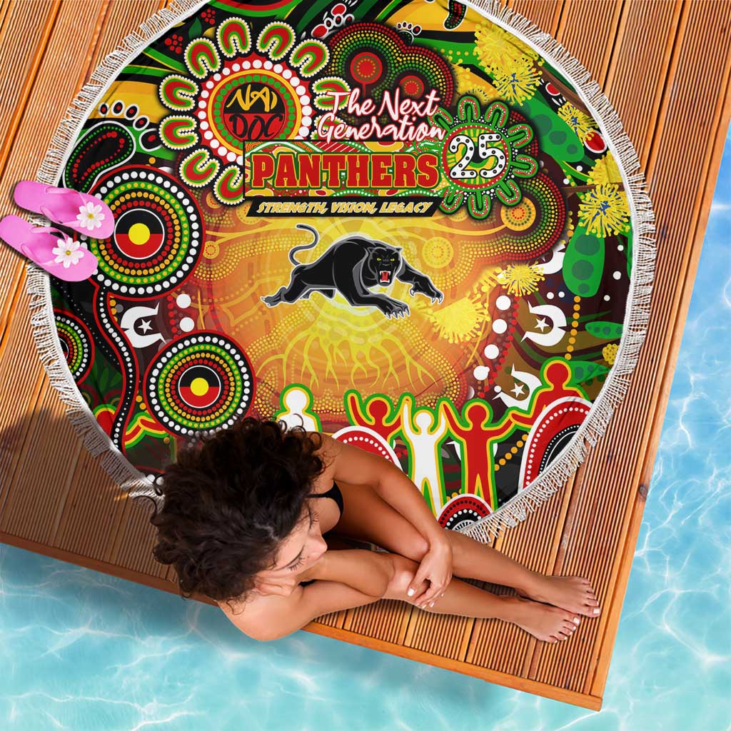 NAIDOC Week 2025 Panthers Rugby Beach Blanket Aboriginal Dot Painting