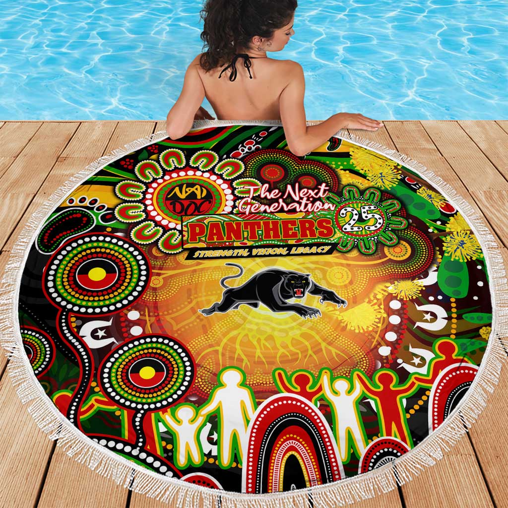 NAIDOC Week 2025 Panthers Rugby Beach Blanket Aboriginal Dot Painting