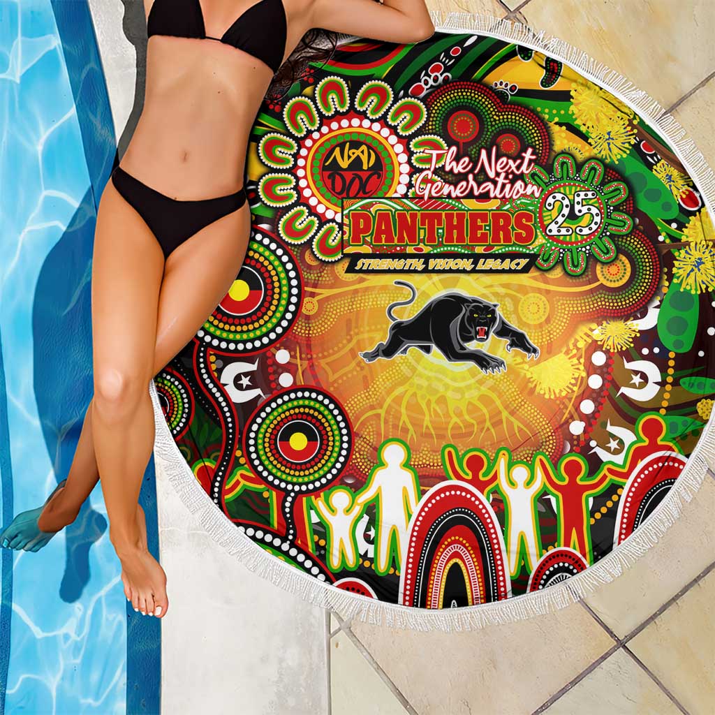NAIDOC Week 2025 Panthers Rugby Beach Blanket Aboriginal Dot Painting