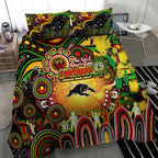 NAIDOC Week 2025 Panthers Rugby Bedding Set Aboriginal Dot Painting
