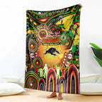NAIDOC Week 2025 Panthers Rugby Blanket Aboriginal Dot Painting
