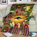 NAIDOC Week 2025 Panthers Rugby Blanket Aboriginal Dot Painting