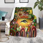 NAIDOC Week 2025 Panthers Rugby Blanket Aboriginal Dot Painting