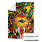 NAIDOC Week 2025 Panthers Rugby Blanket Aboriginal Dot Painting