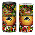 NAIDOC Week 2025 Panthers Rugby 4 in 1 Can Cooler Tumbler Aboriginal Dot Painting