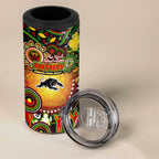 NAIDOC Week 2025 Panthers Rugby 4 in 1 Can Cooler Tumbler Aboriginal Dot Painting
