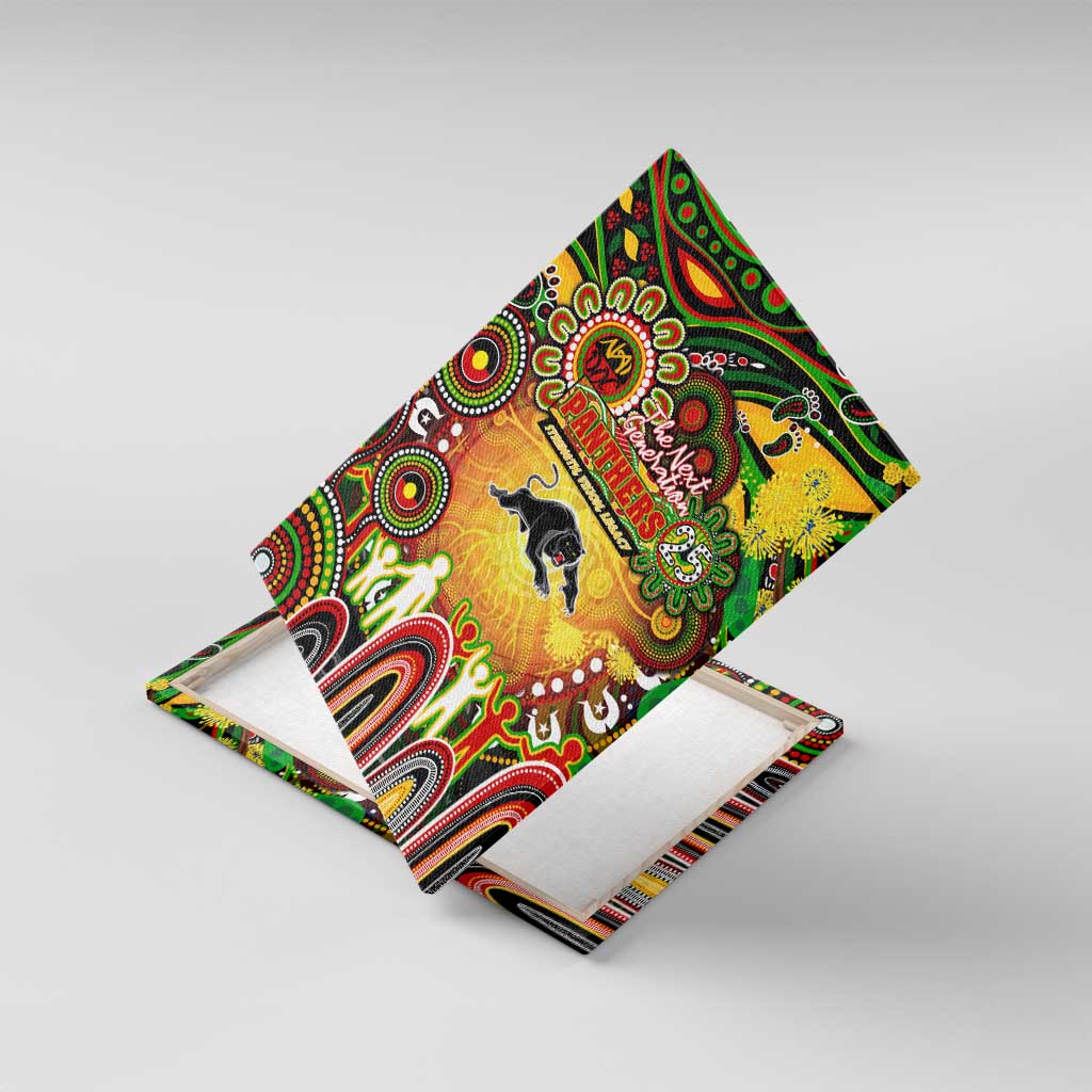 NAIDOC Week 2025 Panthers Rugby Canvas Wall Art Aboriginal Dot Painting