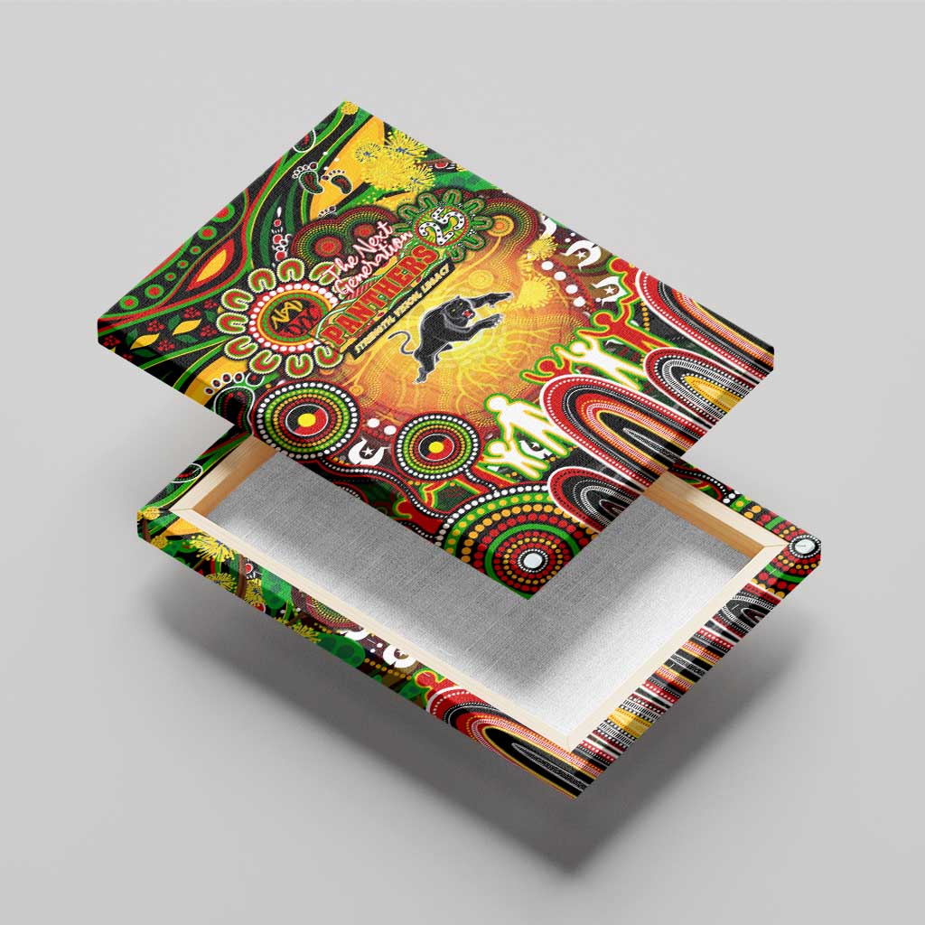 NAIDOC Week 2025 Panthers Rugby Canvas Wall Art Aboriginal Dot Painting