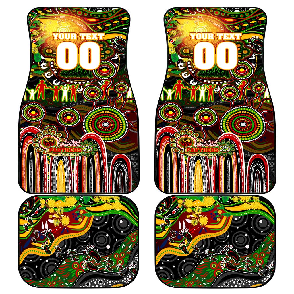 NAIDOC Week 2025 Panthers Rugby Car Mats Aboriginal Dot Painting