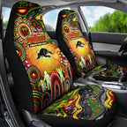NAIDOC Week 2025 Panthers Rugby Car Seat Cover Aboriginal Dot Painting