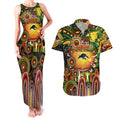 Personalised NAIDOC Week 2025 Panthers Rugby Couples Matching Tank Maxi Dress and Hawaiian Shirt Aboriginal Dot Painting