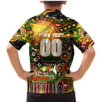 Personalised NAIDOC Week 2025 Panthers Rugby Family Matching Mermaid Dress and Hawaiian Shirt Aboriginal Dot Painting