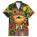 Personalised NAIDOC Week 2025 Panthers Rugby Family Matching Mermaid Dress and Hawaiian Shirt Aboriginal Dot Painting